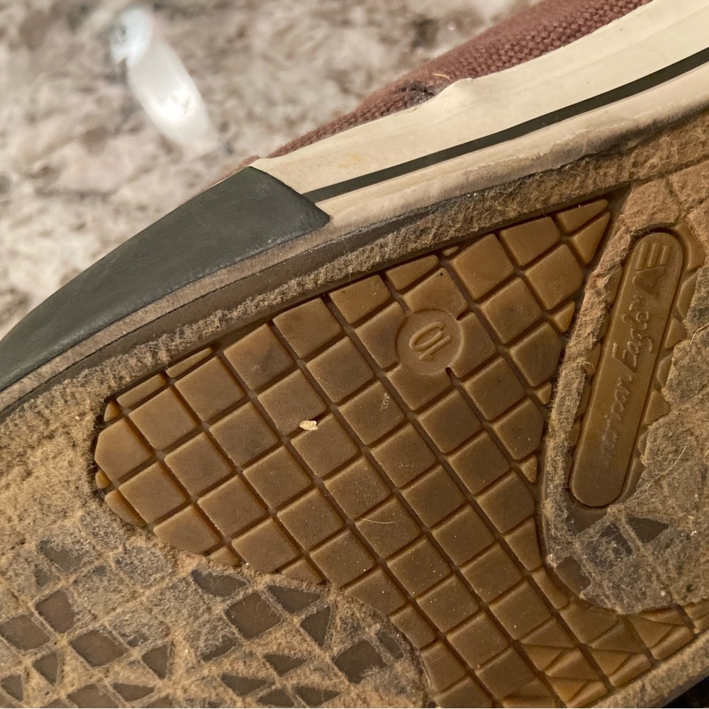 Brown American Eagle Outfitters Canvas High End Casual Shoes Men’s 10 SKATE - Picture 8 of 9